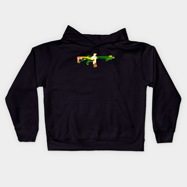 Hawaiian Hibiscus AR15 Kids Hoodie by ArtisanTactical